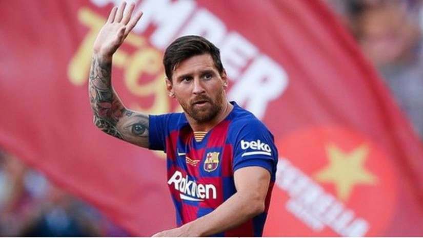 বার্সেলোনার জার্সিতে লিওনেল মেসি