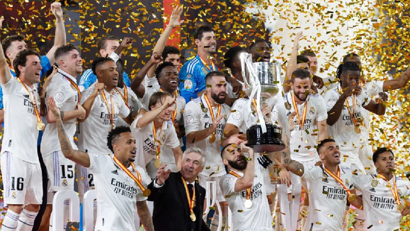 ভিনি-রদ্রিগো নৈপুন্যে ৯ বছর পর শিরোপা জয় রিয়ালের