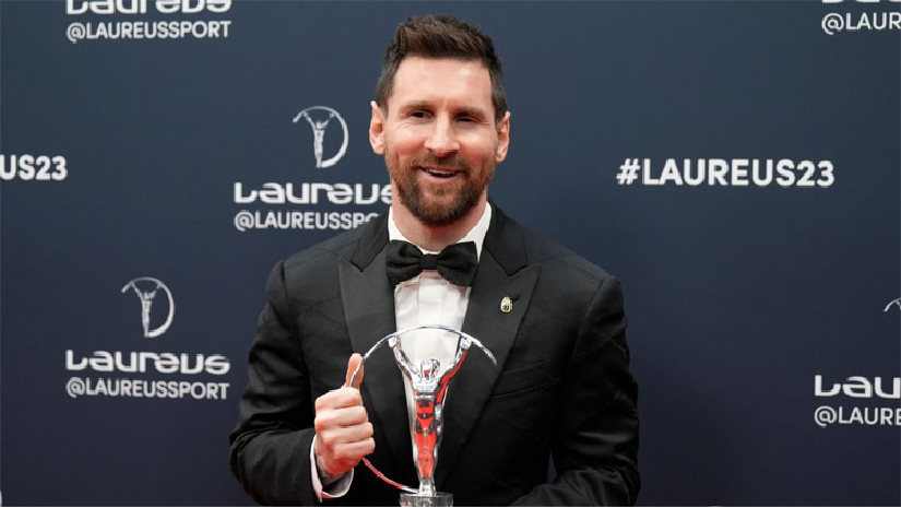 লরিয়াস বর্ষসেরা পুরুষ ক্রীড়াবিদের অ্যাওয়ার্ড জিতেছেন লিওনেল মেসি।