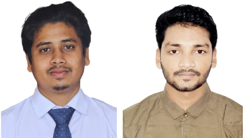 সভাপতি শওকত জাহান (বাঁয়ে) ও সাধারণ সম্পাদক জিহাদুজ্জামান জিসান (ডানে)