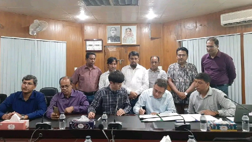 সিকৃবি ও দক্ষিণ কোরীয় গবেষণা প্রতিষ্ঠানের সমঝোতা চুক্তি