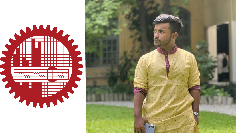 বুয়েটের লোগো এবং নিহত রাফি