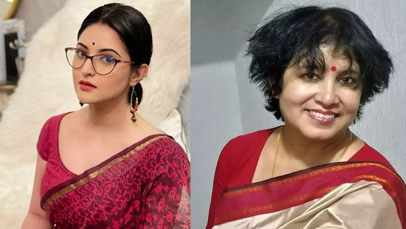 পরীমণি-তসলিমা নাসরিন