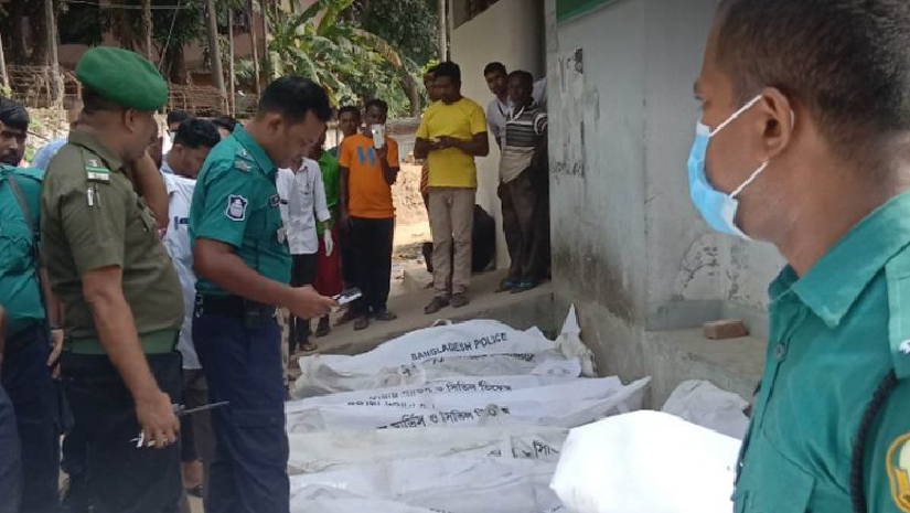 নিহতদের লাশ