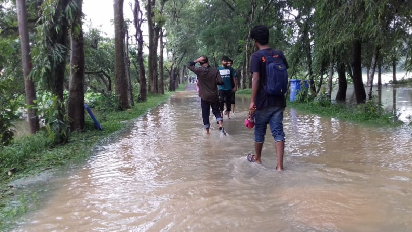 শাবিপ্রবির সড়কে জলাবদ্ধতা