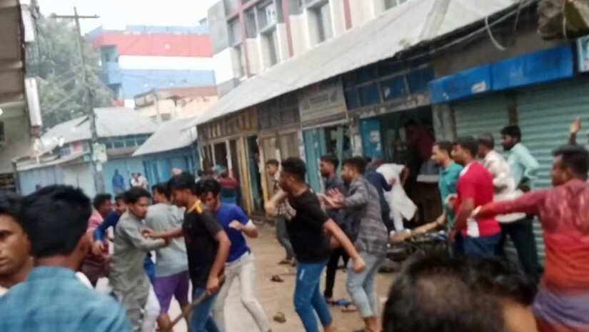 কিশোরগঞ্জে বিএনপি-ছাত্রলীগ সংঘর্ষে আহত অর্ধশত