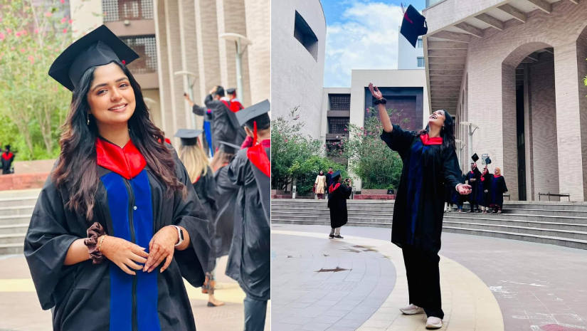 সিজিপিএ ৩.৫৮ পেয়ে গ্র্যাজুয়েট হলেন অভিনেত্রী হিমি