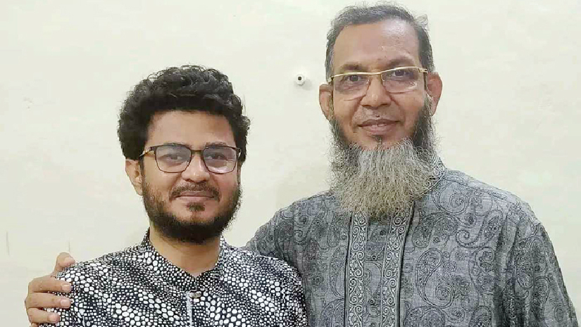 ছবিতে বামে মাজেদুর রহমান জুয়েল ও ডানে আলী আজগর তালুকদার হেনা