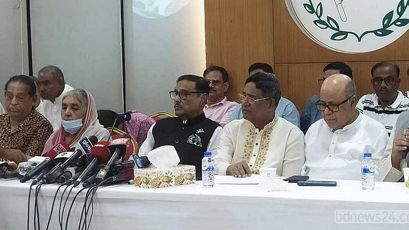 ঢাকা মহানগর উত্তর দক্ষিণ ও সহযোগী সংগঠনের সঙ্গে জরুরি বৈঠকে ওবায়দুল কাদের