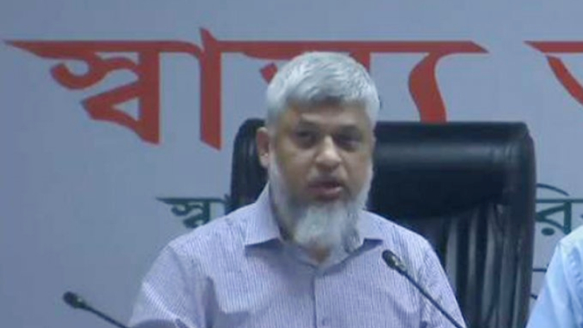 ব্রিফিংয়ে অধ্যাপক ডা. মো. শাহাদাত হোসেন