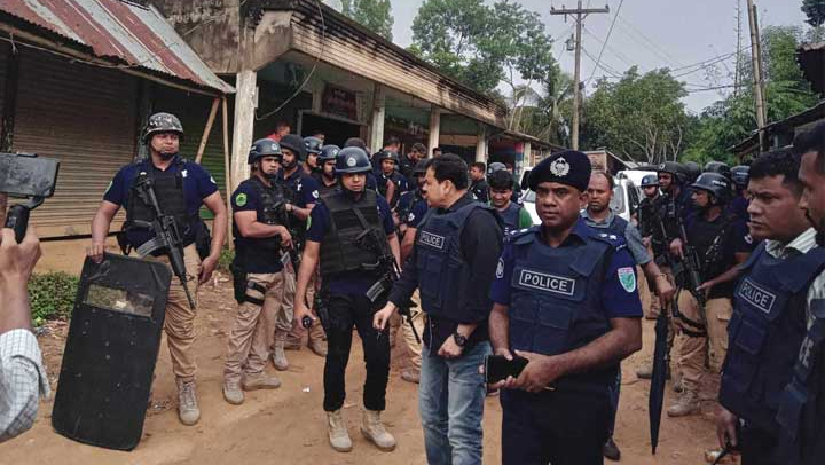 কুলাউড়ায় জঙ্গি অভিযান