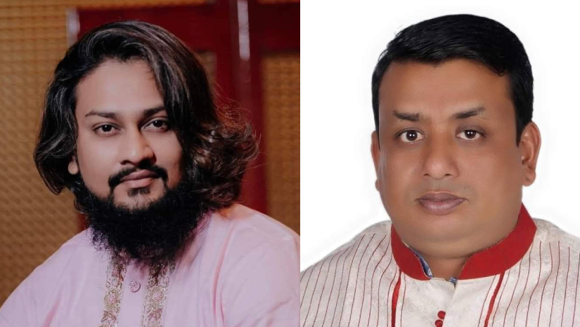 ছবিতে বামে সামিউল হক এবং ডানে জুলফিকার রহমান শান্ত 