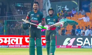 মিরাজের পর সেঞ্চুরি শান্তের, উৎসর্গ নবাগত ছেলেকে