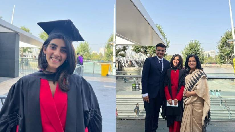 অর্থনীতিতে গ্র্যাজুয়েট হলেন সৌরভ কন্যা সানা