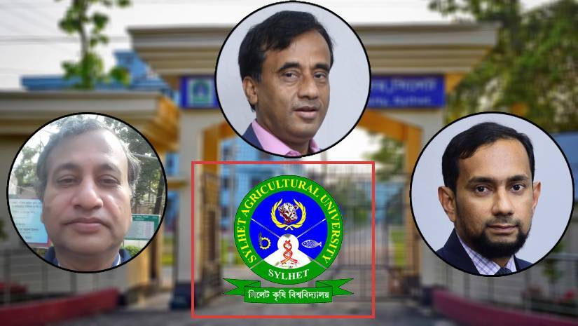 বাঁ থেকে অধ্যাপক সিদ্দিকুল ইসলাম, অধ্যাপক নজরুল ইসলাম ও অধ্যাপক মাসুদ আলম