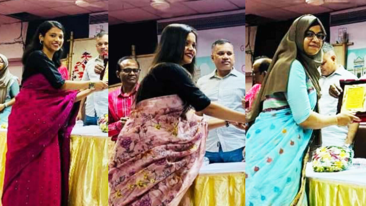 জবি ইংরেজি বিভাগে চেয়ারম্যান’স অ্যাওয়ার্ড পেলেন তিন ছাত্রী 