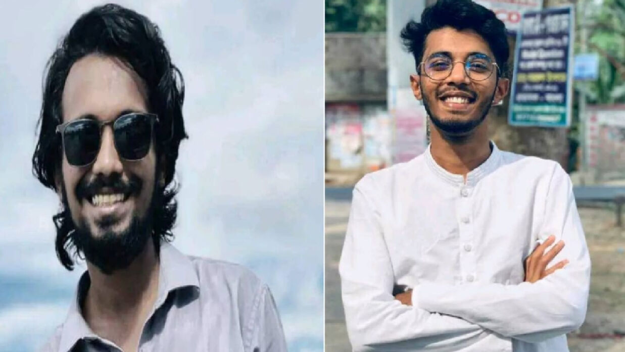 পবিপ্রবি ডিবেটিং সোসাইটির সভাপতি তানজিদ হাসান জিসান ও সম্পাদক মো. তাওহীদুর রহমান