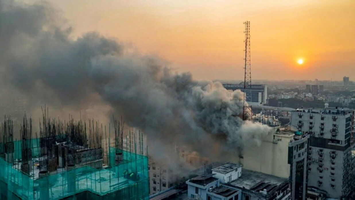 খাজা টাওয়ারে অগ্নিকাণ্ড