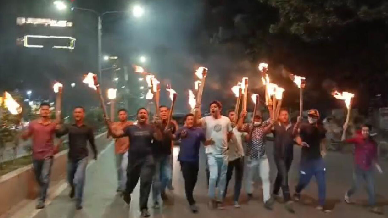ছাত্রদলের মশাল মিছিল