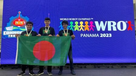 ওয়ার্ল্ড রোবট অলিম্পিয়াডে পঞ্চম সেরা ‘রোবনিয়াম বাংলাদেশ’