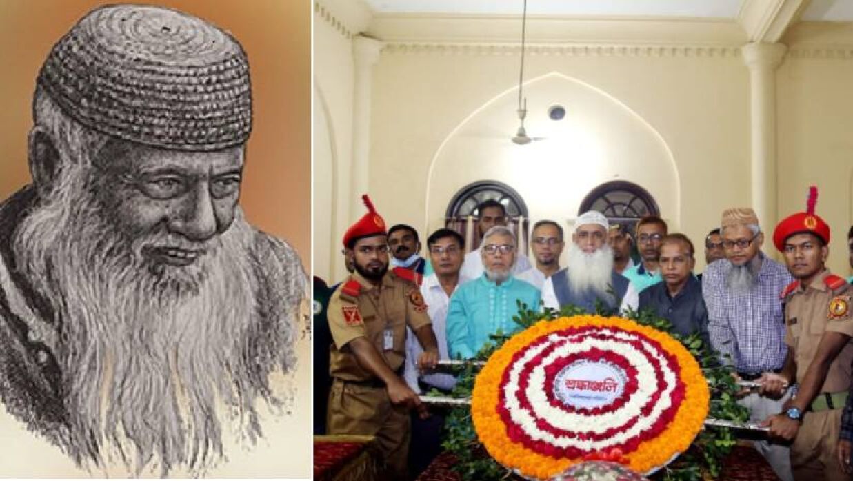 মওলানা আব্দুল হামিদ খান ভাসানীর ৪৭তম মৃত্যুবার্ষিকী উপলক্ষে মাভাবিপ্রবির পক্ষ তার মাজারে পুষ্পস্তবক অর্পণ করা হয়। 