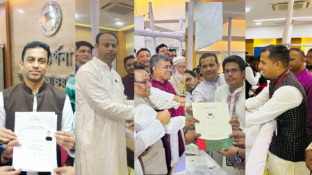 মনোনয়নপত্রে স্থানীয় রাজনীতিতে জানান দিচ্ছেন সাবেক ছাত্রলীগ নেতারা