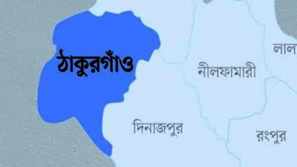 ঠাকুরগাঁও জেলা মানচিত্র