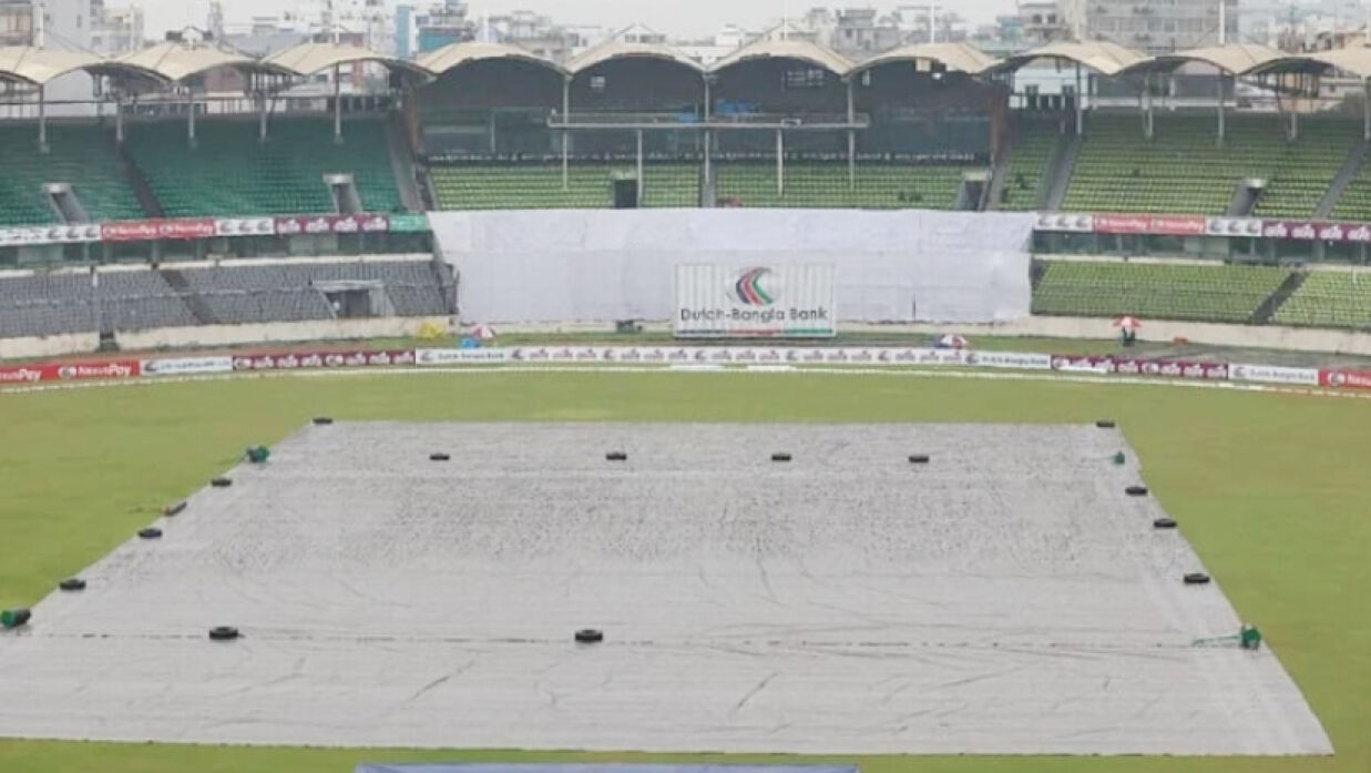বৃষ্টিতে পরিত্যক্ত মিরপুর টেস্টের দ্বিতীয় দিনের খেলা