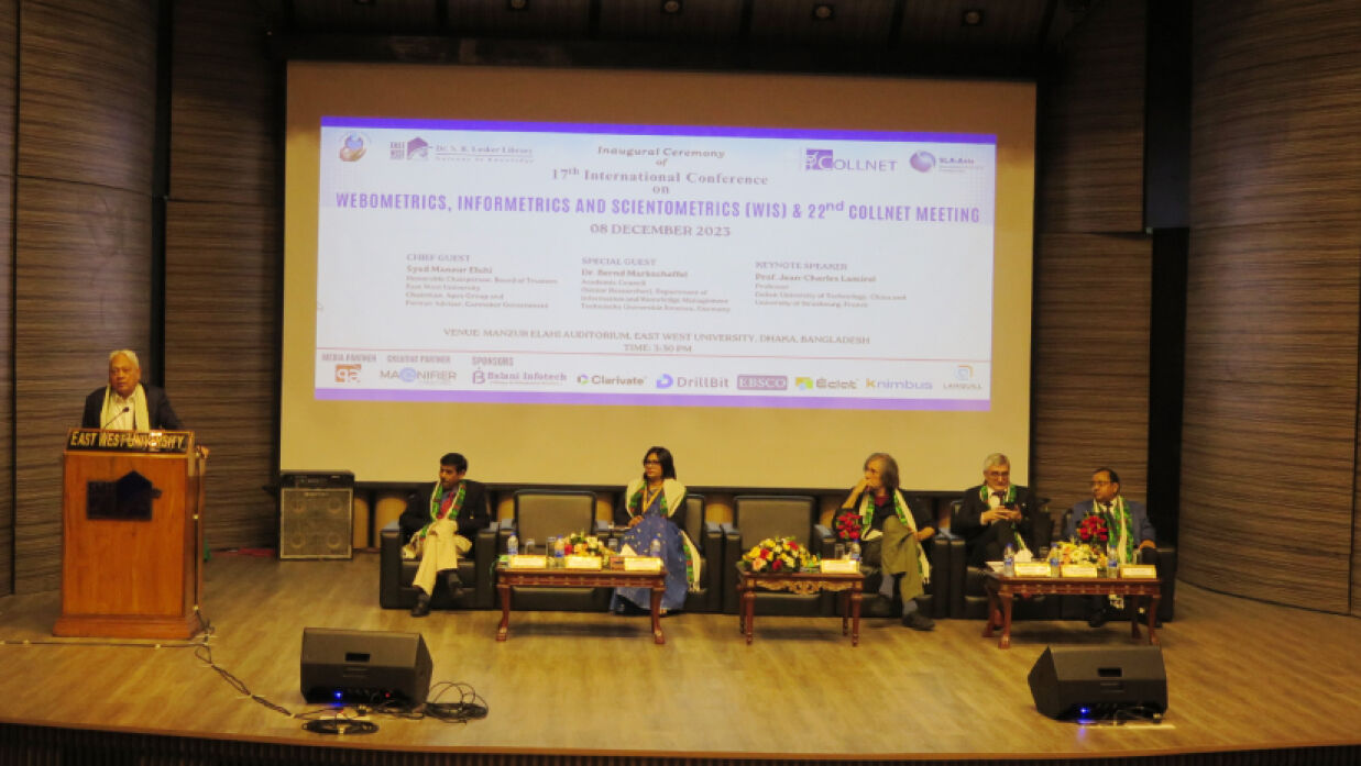 তিনদিন ব্যাপী ‘ওয়েবমেট্রিক্স, ইনফরমেট্রিক্স এবং সায়েন্টমেট্রিক্স’ এর ওপর ১৭তম আন্তর্জাতিক সম্মেলন শুরু