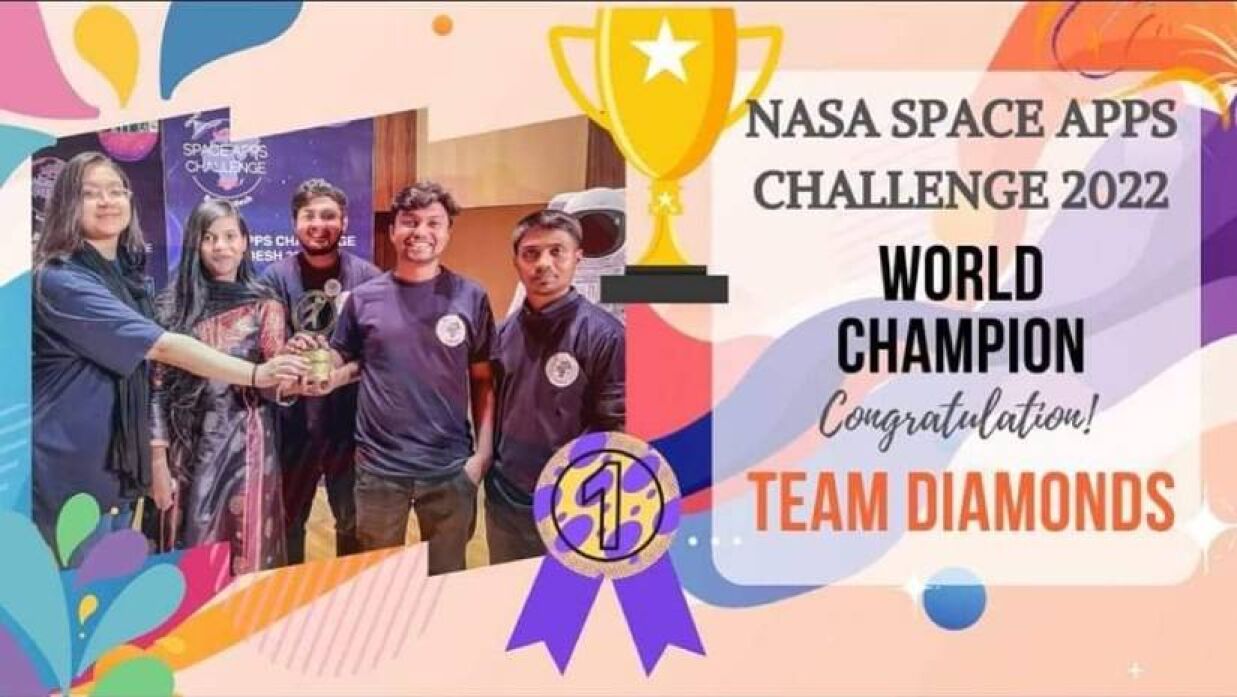 নাসা স্পেস অ্যাপস চ্যালেঞ্জে চ্যাম্পিয়নদের ড্যাফোডিলে ৮০ শতাংশ বৃত্তি