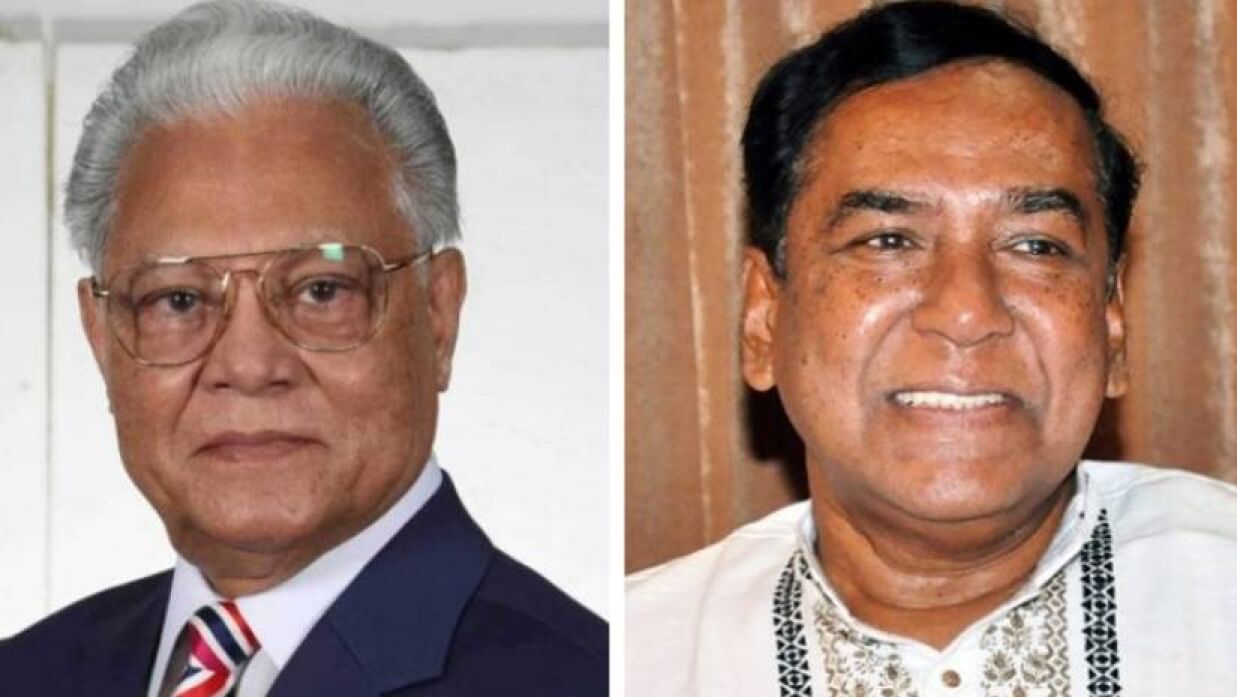 এয়ার ভাইস মার্শাল (অব.) আলতাফ হোসেন চৌধুরী ও মেজর (অব.) মো. হাফিজ উদ্দিন আহমেদ