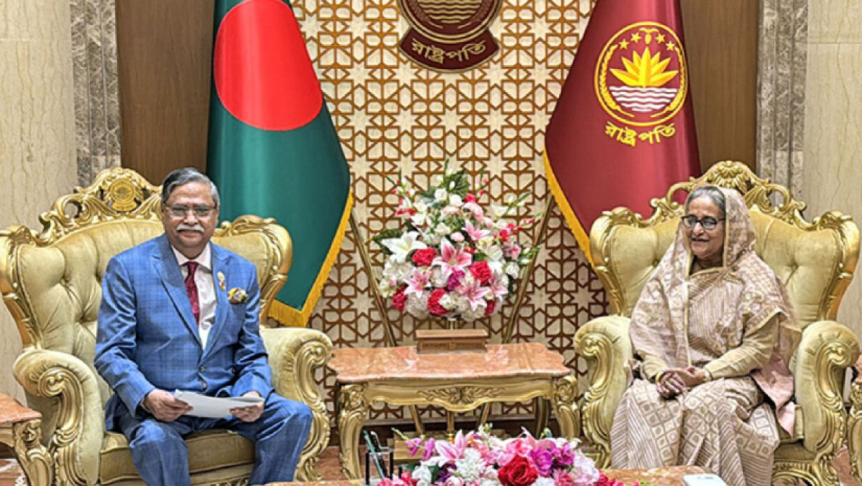 রাষ্ট্রপতি মো. সাহাবুউদ্দিন ও প্রধানমন্ত্রী শেখ হাসিনা
