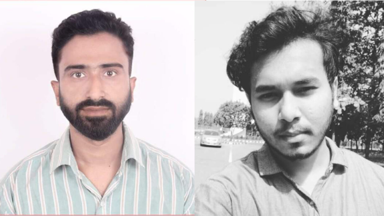 আহত শিক্ষার্থী ঈসতিহাদ শাফিন বাঁধন ও সাজ্জাদ হোসেন