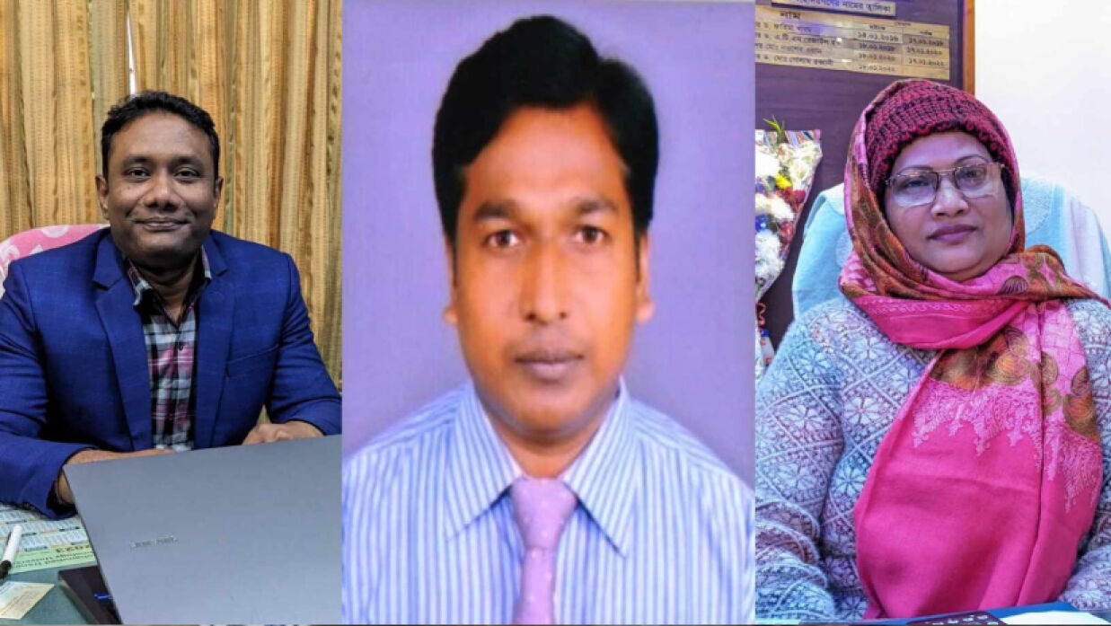 নতুন নিয়োগ পাওয়া তিন ডিন