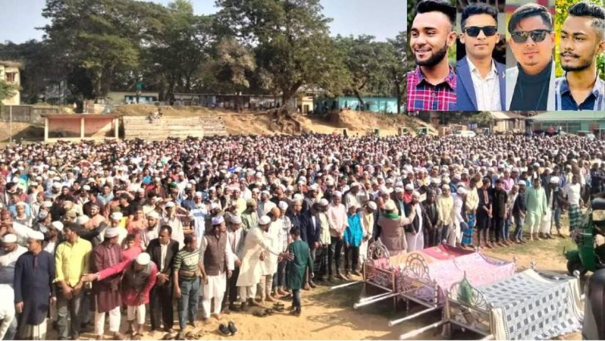 ইনসেটে নিহত ৪ ছাত্রলীগ কর্মী