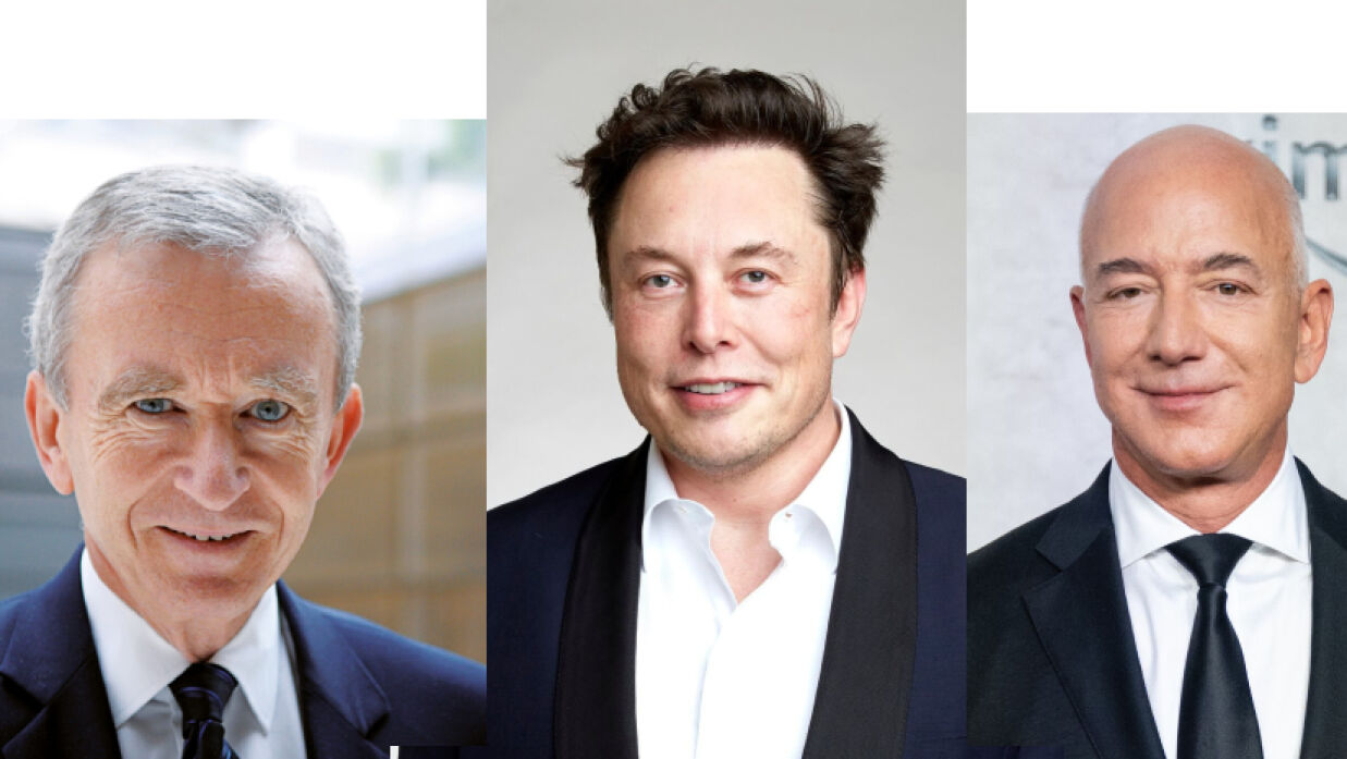 বার্নার্ড আর্নল্ট, ইলন মাস্ক ও জেফ বেজোস