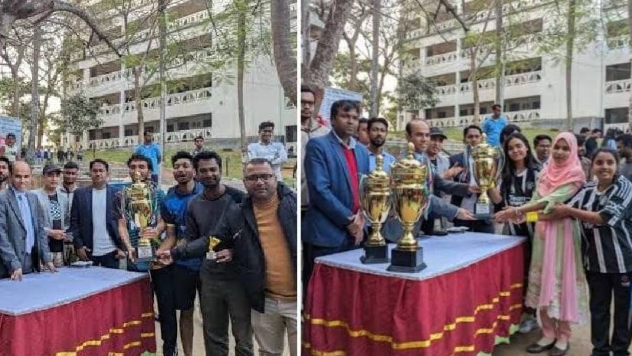কুবিতে ব্যাডমিন্টন চ্যাম্পিয়ন পরিসংখ্যান ও সাংবাদিকতা বিভাগ