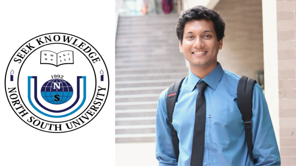 নর্থ সাউথের লোগো ও নিহত ডায়মন্ড