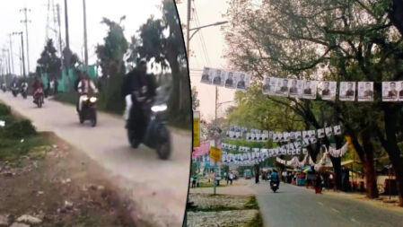 নির্বাচনী ব্যানার-ফেস্টুনে ছেয়ে গেছে বাকৃবি, উচ্চশব্দে চলছে শোডাউন