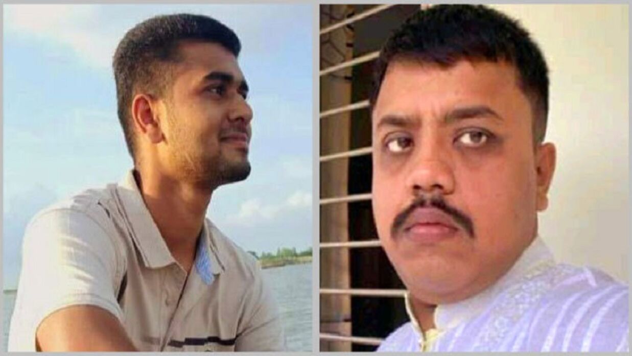 ছাত্র আরাফাত আমীন তমাল ও শিক্ষক রায়হান শরীফ