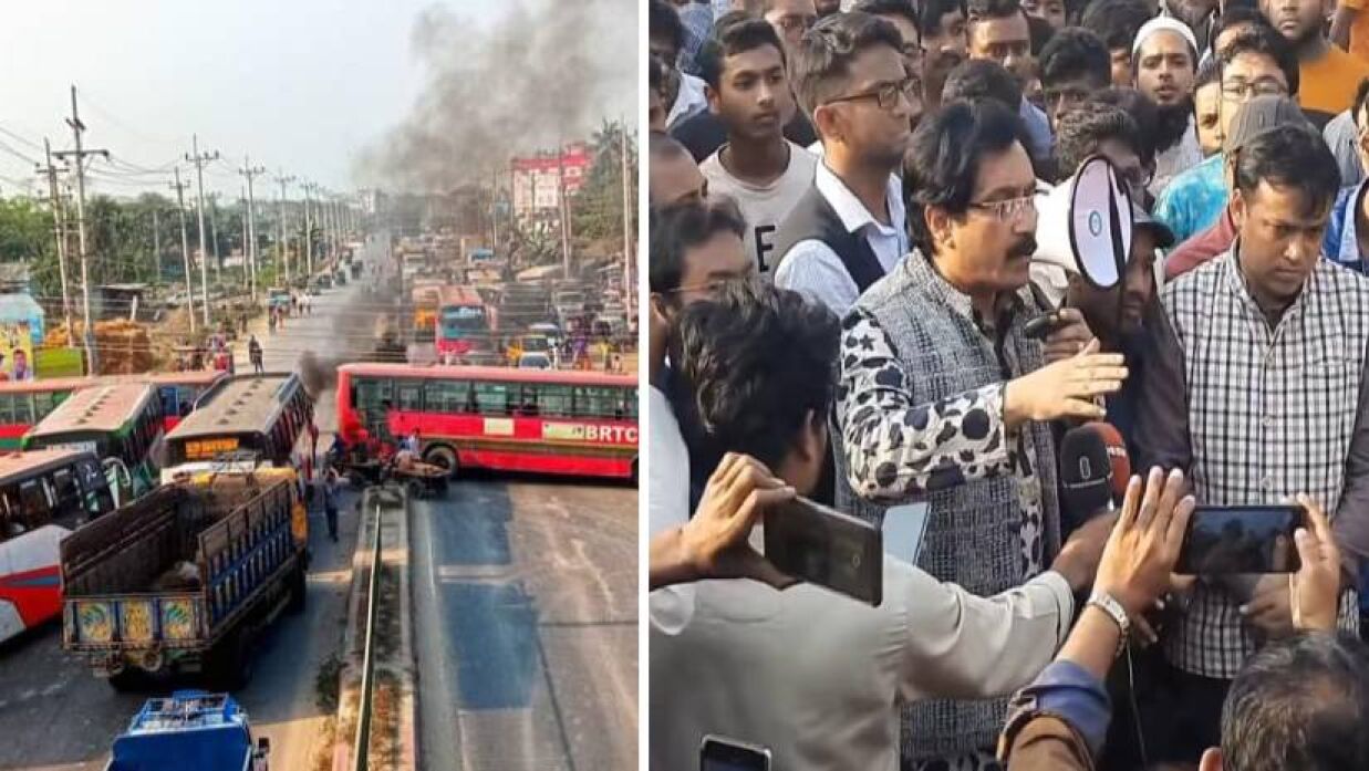 ঢাকা-ময়মনসিংহ সড়ক অবরোধ শিক্ষার্থীদের, সিন্ডিকেট সভা ডেকেছে প্রশাসন