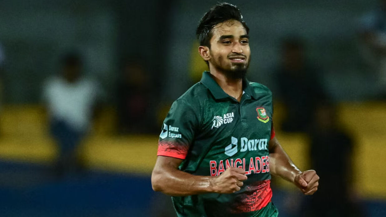 তৃতীয় ওয়ানডে থেকে ছিটকে গেলেন তানজিম হাসান