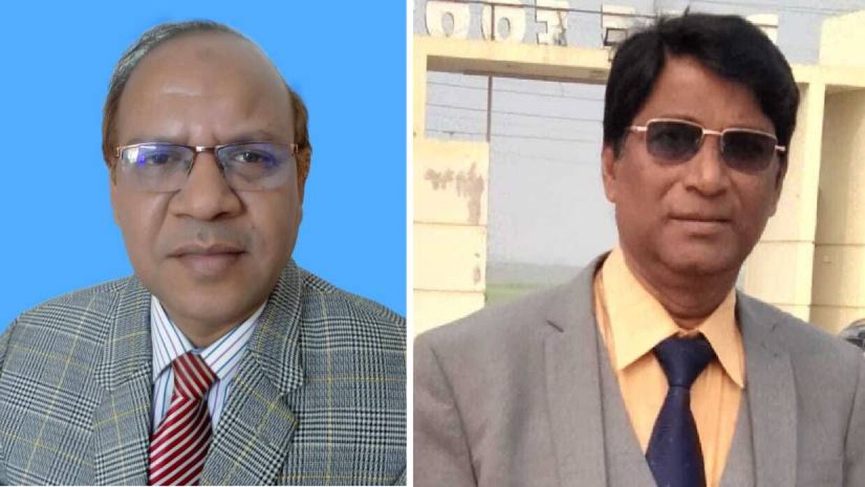 সভাপতি অধ্যাপক ড. মো. আব্দুল আলিম এবং সম্পাদক অধ্যাপক ড. মোহাম্মদ আমীরুল ইসলাম।