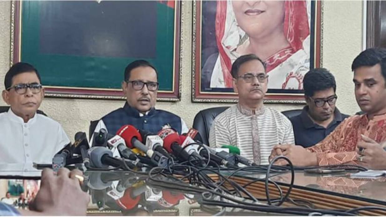 সংবাদ সম্মেলনে ওবায়দুল কাদের