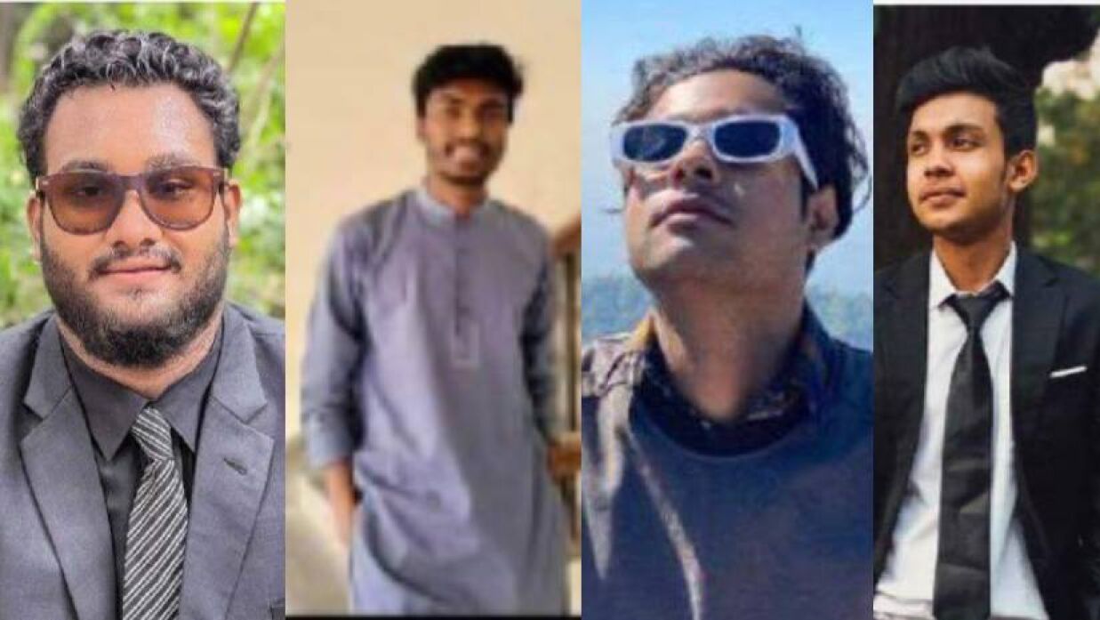 অভিযুক্ত ঢাবি ছাত্র আলভী, শরীফ, শাহরিয়ার, জুলফিকার