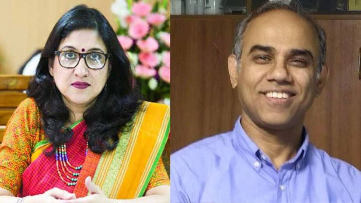 অধ্যাপক ড. সাদেকা হালিম ও অধ্যাপক ড. এএফএম. আবদুল মঈন