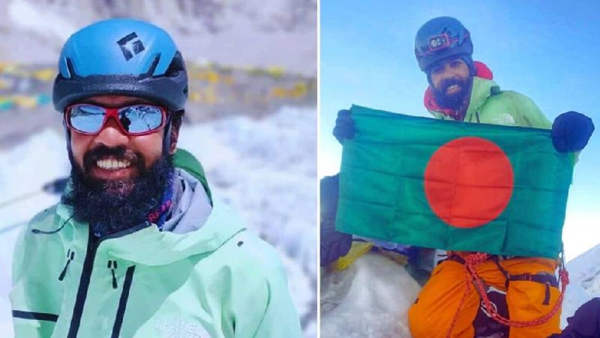  এভারেস্টের পর এবার প্রথম বাংলাদেশি হিসেবে লোৎসে জয় করলেন বাবর