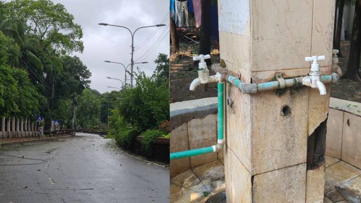 রেমালের তাণ্ডবের প্রভাব ঢাবি ক্যাম্পাসজুড়ে