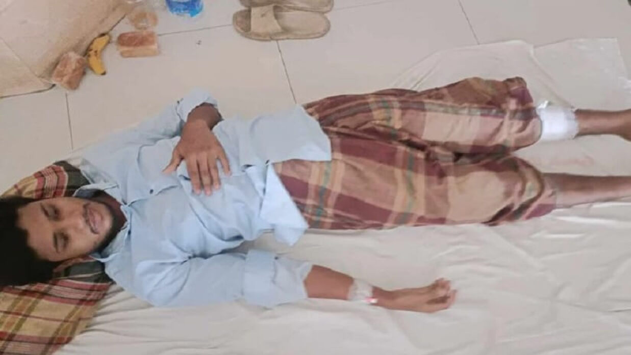 আহত কলেজছাত্র আল আমিন
