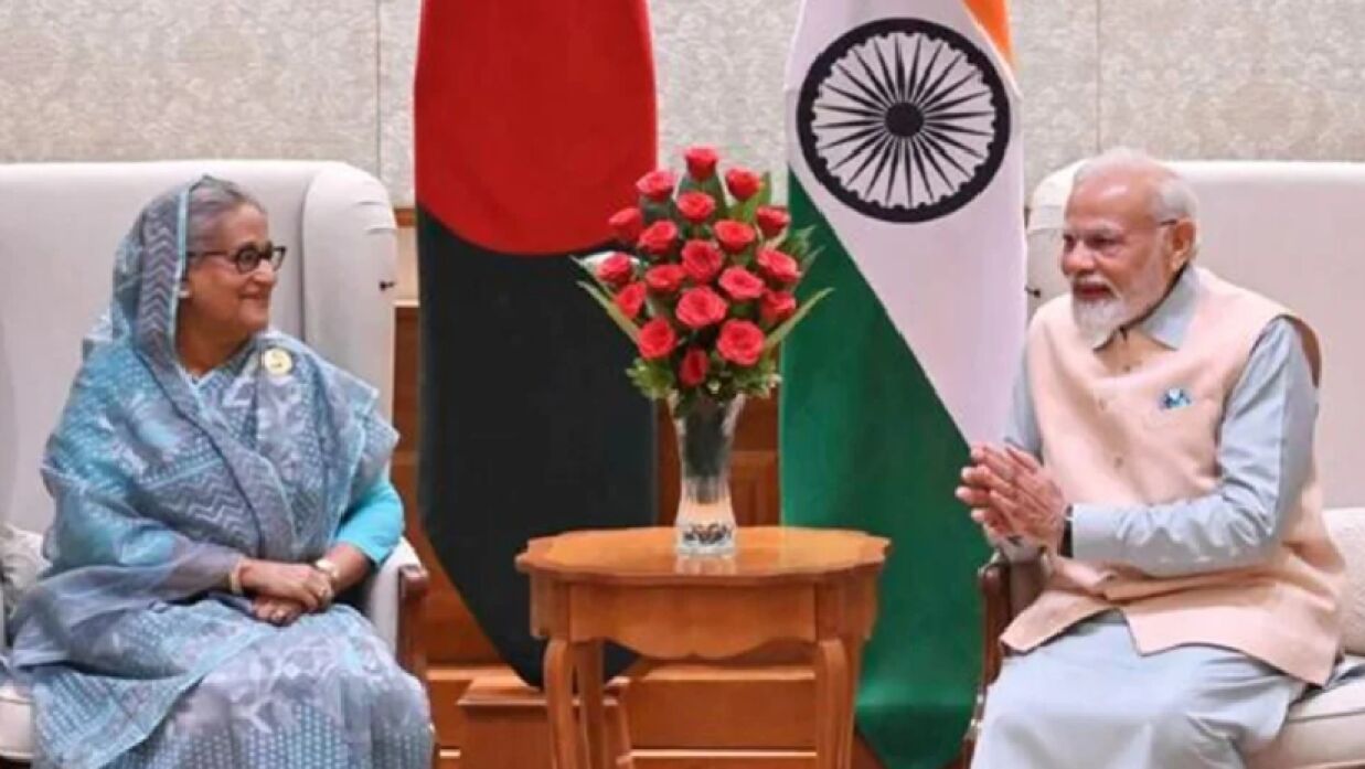 ভারতে শেখ হাসিনার সঙ্গে নরেন্দ্র মোদির বৈঠক অনুষ্ঠিত হয়েছে